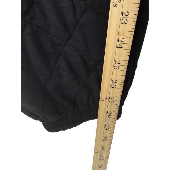 Aviator Nation Black Quilted Sweatpants Women’s Size M Cozy Joggers Loungewear - Picture 10 of 11